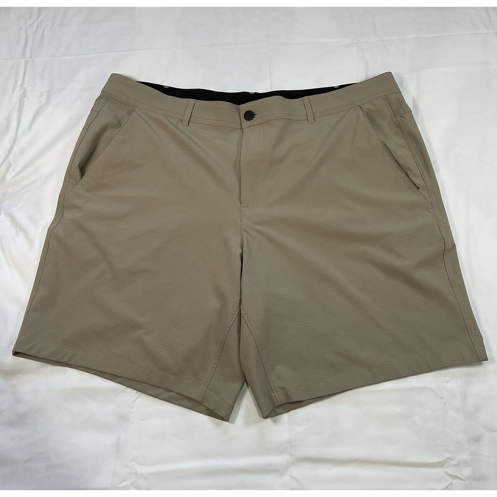 [G] George Shorts Mens Size 44 Tan Active lightweight Shorts With Mesh Pockets